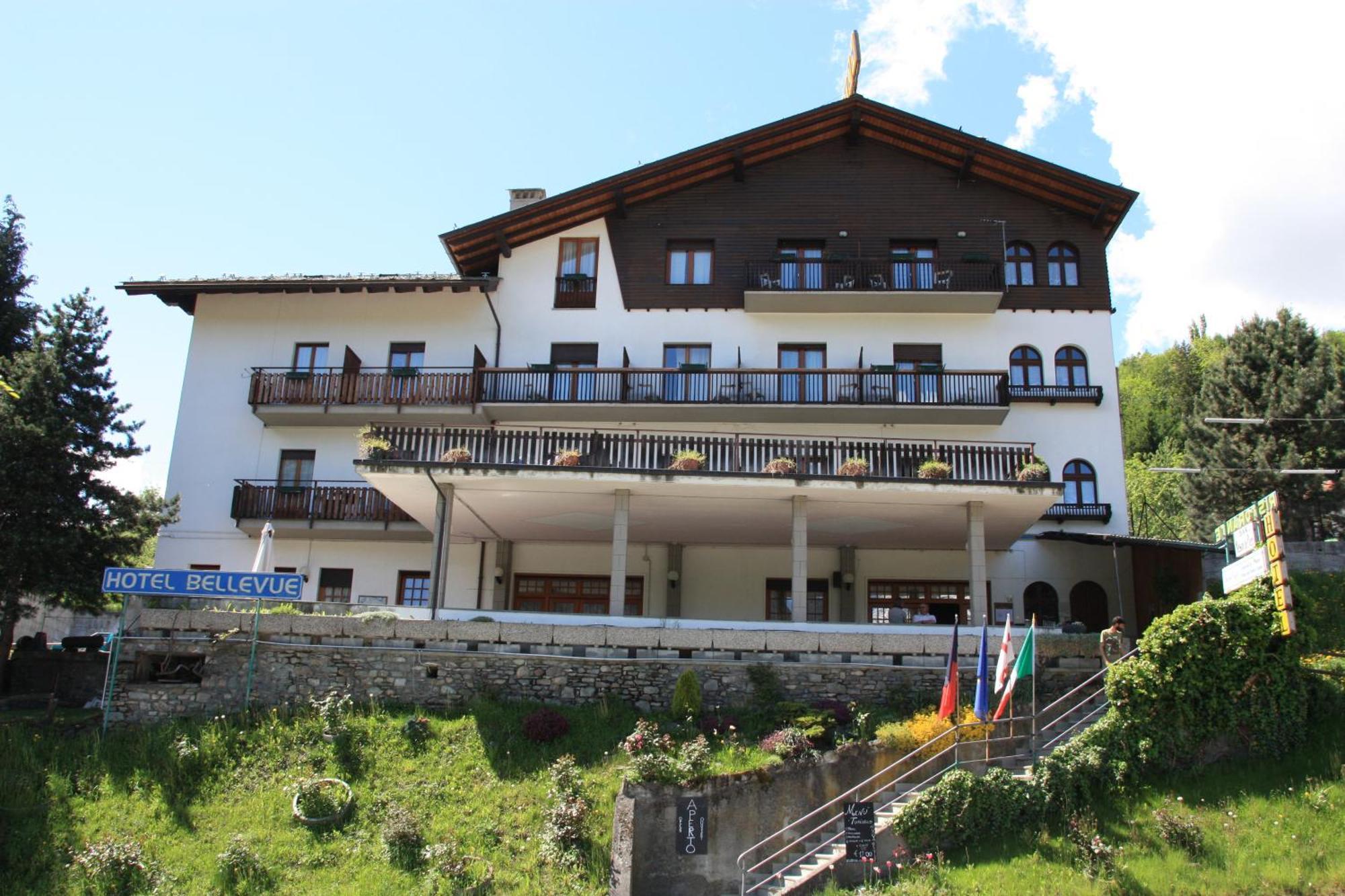 Hotel Bellevue Gignod Exterior foto